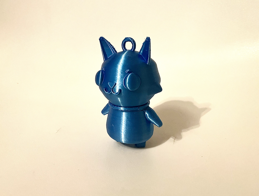 3D Printed Cat Keychain